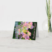 Sunlit Pink Hydrangea Thank You So Much カード (正面)