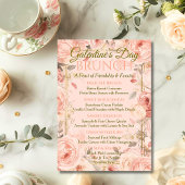 Sunlit Rococo Garden Galentine Brunch Florals Tea 招待状