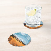 Sunlit Rustic Golden Wheat Summer Country Nature ペーパーコースター (インサイチュ)