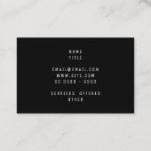 Sunlit Sands and Rolling Waves 名刺 (裏面)