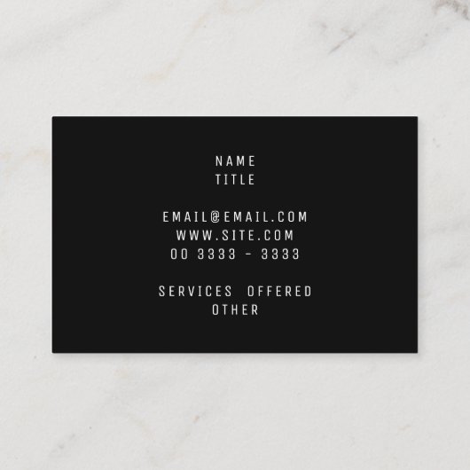 Sunlit Sands and Rolling Waves 名刺 (裏面)