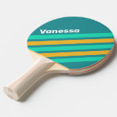 Sunlit Seas Angled Striping with Name 卓球ラケット (正面アングル)