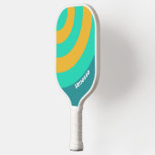 Sunlit Seas Circle Stripe with Name ピックルボールラケット (左)