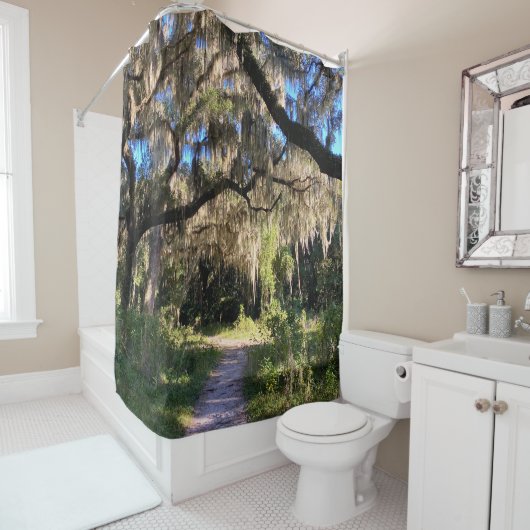 Sunlit Spanish Moss シャワーカーテン (インサイチュ)