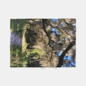 Sunlit Spanish Moss フリースブランケット (正面(横))
