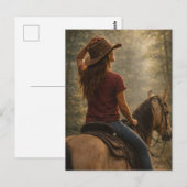Sunlit Trail | Horse Art | Postcard ポストカード (正面/裏面)