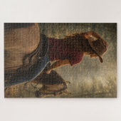 Sunlit Trail | Horse Art | Puzzle ジグソーパズル (横)