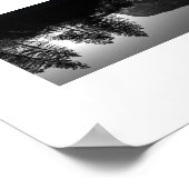 Sunlit Trees Yosemite Reflection Photography ポスター (角)