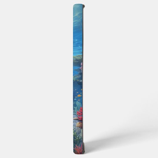 Sunlit Tropical Underwater Coral Reef Samsung Galaxyケース (左側面)