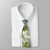 Sunlit White Azaleas Beautiful Spring Flowers ネクタイ (タイ)