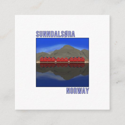 Sunndalsøra ノルウェー スカンジナビア エンクロージャーカード (正面)