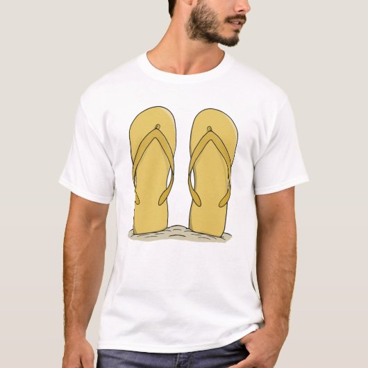 Sunny Beach Flip Flops Tシャツ (正面)