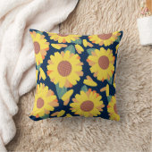 Sunny Bloom Doodles クッション (ブランケット)