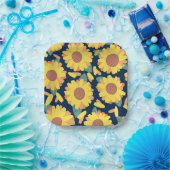 Sunny Bloom Doodles ペーパープレート (パーティー)