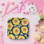 Sunny Bloom Doodles ペーパープレート (パーティー)