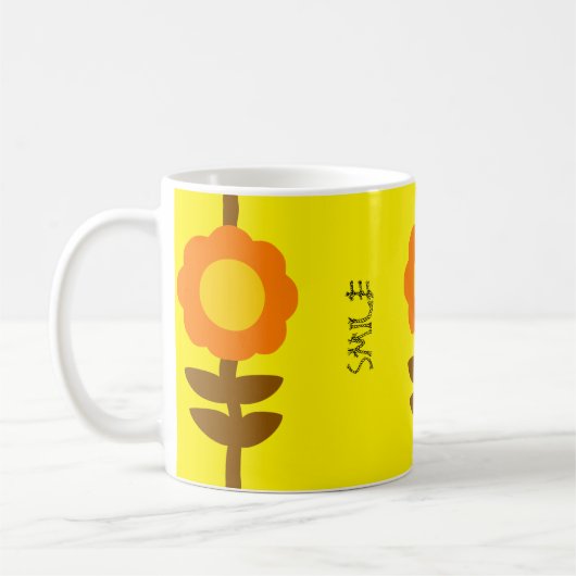 Sunny Bloom Floral Mug コーヒーマグカップ (左)