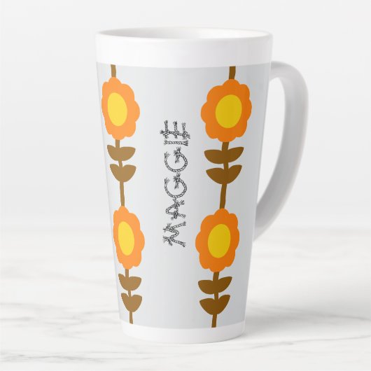 Sunny Bloom Latte Mug カフェラテマグ (右アングル)