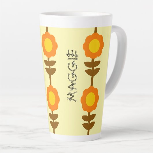 Sunny Bloom Latte Mug カフェラテマグ (右アングル)