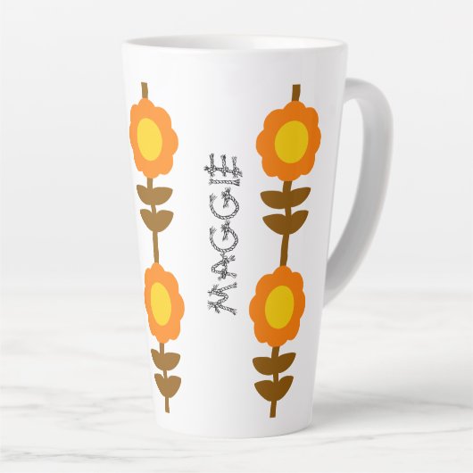 Sunny Bloom Latte Mug カフェラテマグ (右アングル)