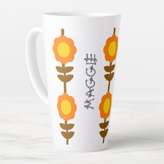 Sunny Bloom Latte Mug カフェラテマグ (左アングル)