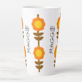 Sunny Bloom Latte Mug カフェラテマグ (正面)