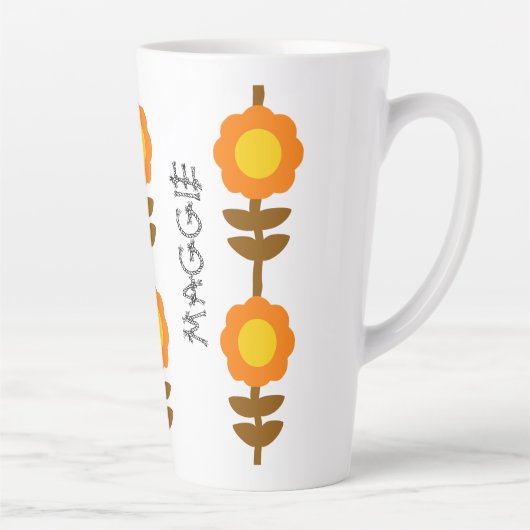 Sunny Bloom Latte Mug カフェラテマグ (右)