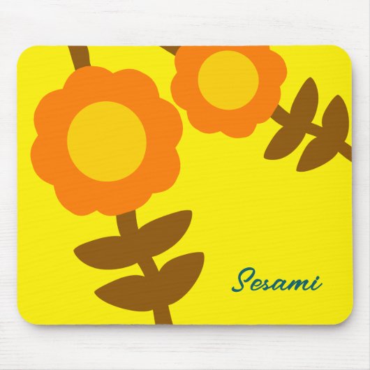 Sunny Bloom Mouse Pad マウスパッド (正面)