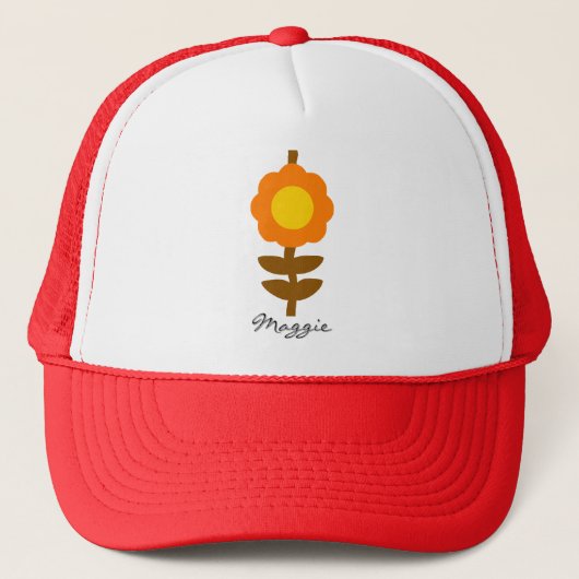 Sunny Bloom Trucker Hat キャップ (正面)