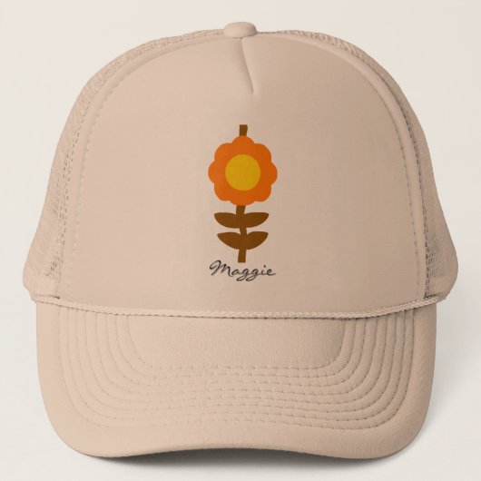 Sunny Bloom Trucker Hat キャップ (正面)