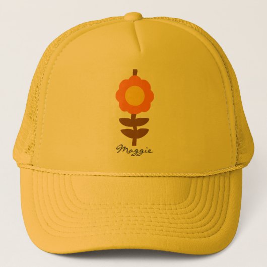 Sunny Bloom Trucker Hat キャップ (正面)