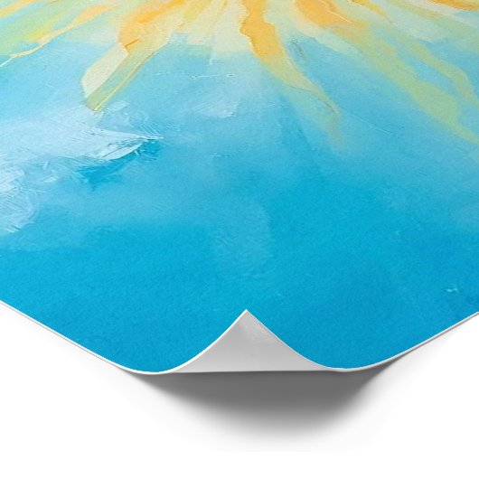 Sunny Blue Sky Art ポスター (角)