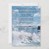 Sunny Bubbly Waterfall Wedding Invitation  招待状 (正面)