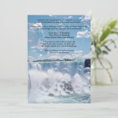 Sunny Bubbly Waterfall Wedding Invitation  招待状 (スタンド正面)