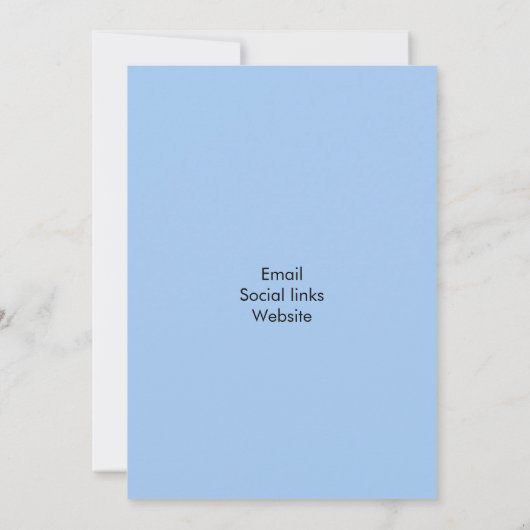 Sunny Bubbly Waterfall Wedding Invitation 招待状 (裏面)