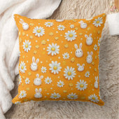 Sunny Bunnies & Daisies クッション (ブランケット)