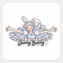 Sunny Bunny™ | オリジナルバニーガールキャラクターステッカー
