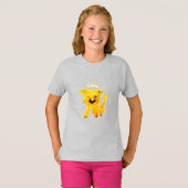 Sunny Ciao Puppy – Fun Yellow Dog Kids' T-Shirt Tシャツ (正面フル)