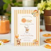 Sunny Citrus Slice Birthday Party Invite 招待状