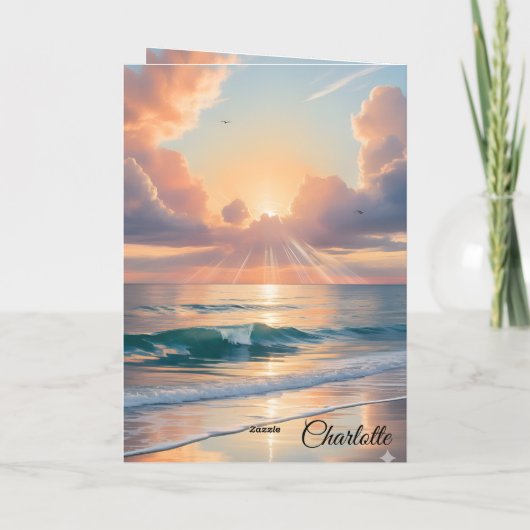 Sunny Coast Birthday Wishes カード (裏面)