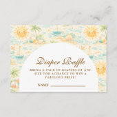 Sunny Coastal Beach Diapper Raffle エンクロージャーカード (正面)