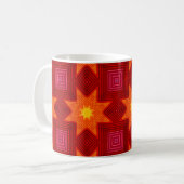 Sunny colorful stars コーヒーマグカップ (正面左)