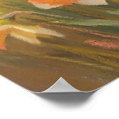 Sunny Daffodils - Pastel Painting Style Art ポスター (角)