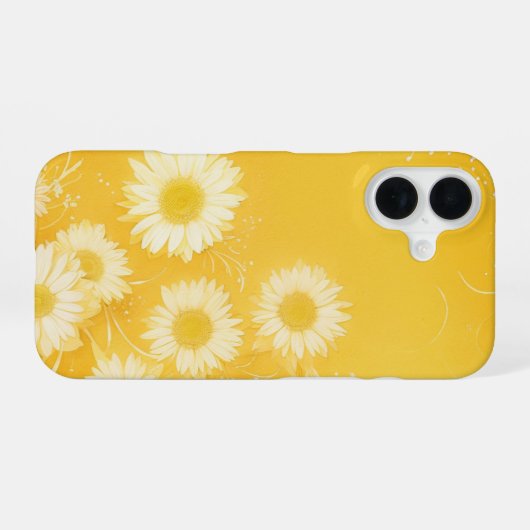 Sunny Daisy Garden Phone Case iPhone 16ケース (裏面横)