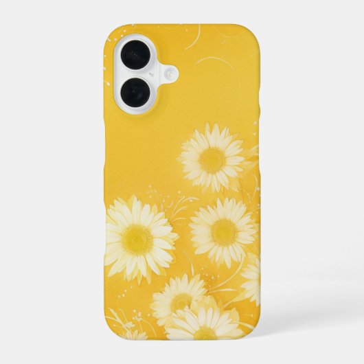 Sunny Daisy Garden Phone Case iPhone 16ケース (裏面)