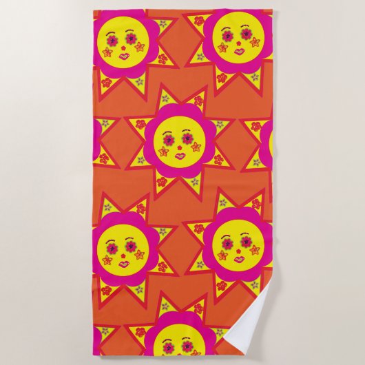 Sunny Day ビーチタオル (正面)