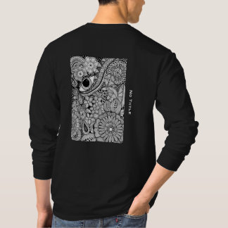 Sunny day - Black and White Surreal Botanical Art Tシャツ
