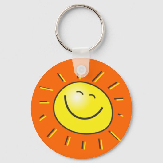 Sunny day, smiling sun, Day to smile! キーホルダー (正面)