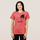 Sunny Days T-Shirt - Minimalist Palm Tree Silhouet トライブレンドＴシャツ (正面全面)