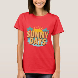 Sunny Days Tropical Beach Summer Vacation Tシャツ