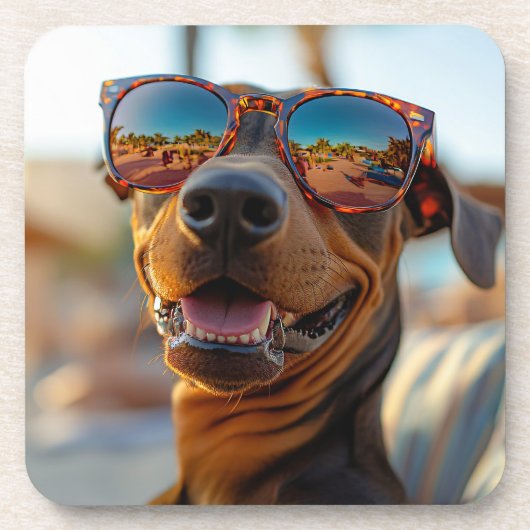 Sunny Dobermann コースター (正面)